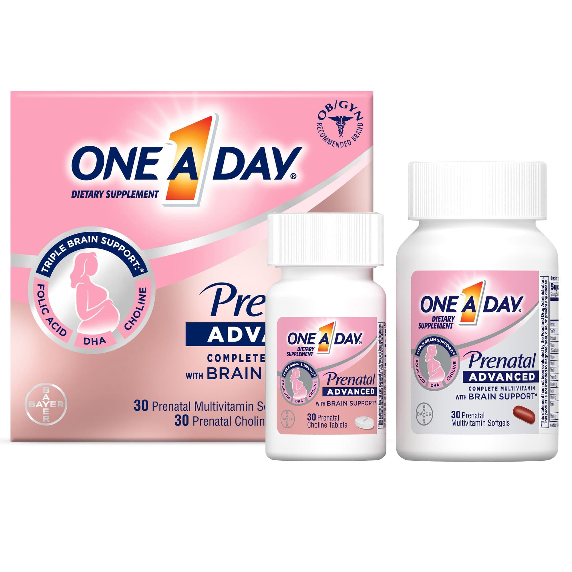 Picture of One A Day Prenatal Advanced Softgels and Tablets