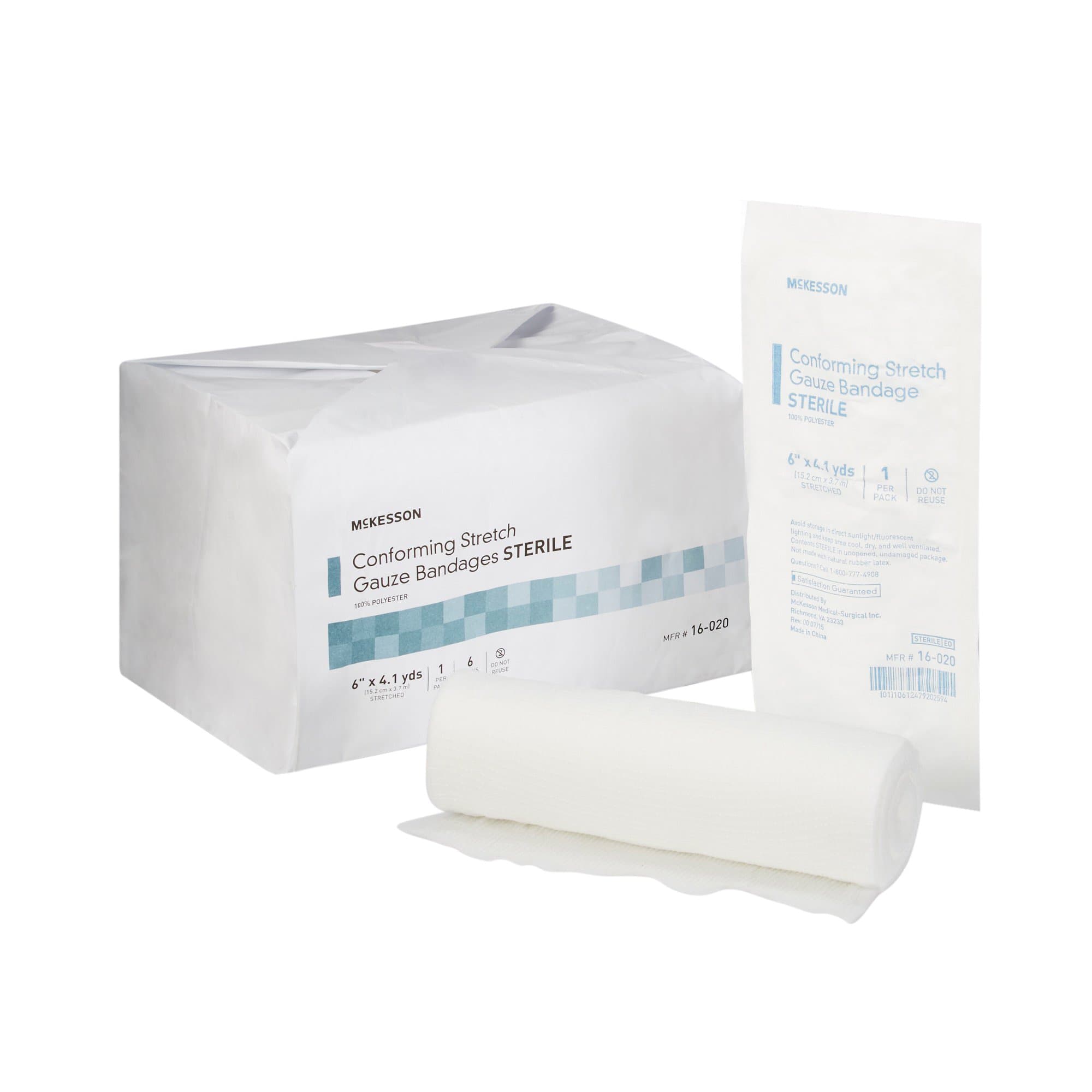 Picture of McKesson Sterile Conforming Bandage, 6 Inch x 4-1/10 Yard