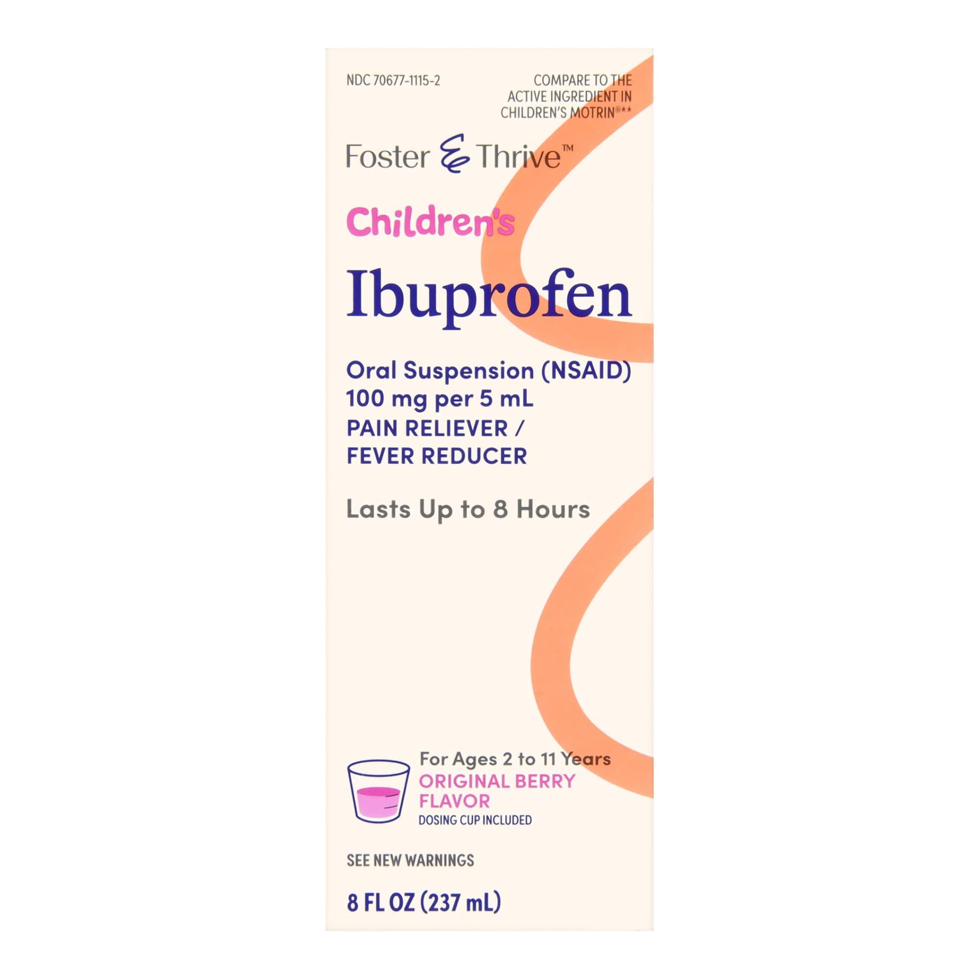 Picture of Foster & ThriveTM Children's Ibuprofen Oral Suspension Original Berry, 8 ounces