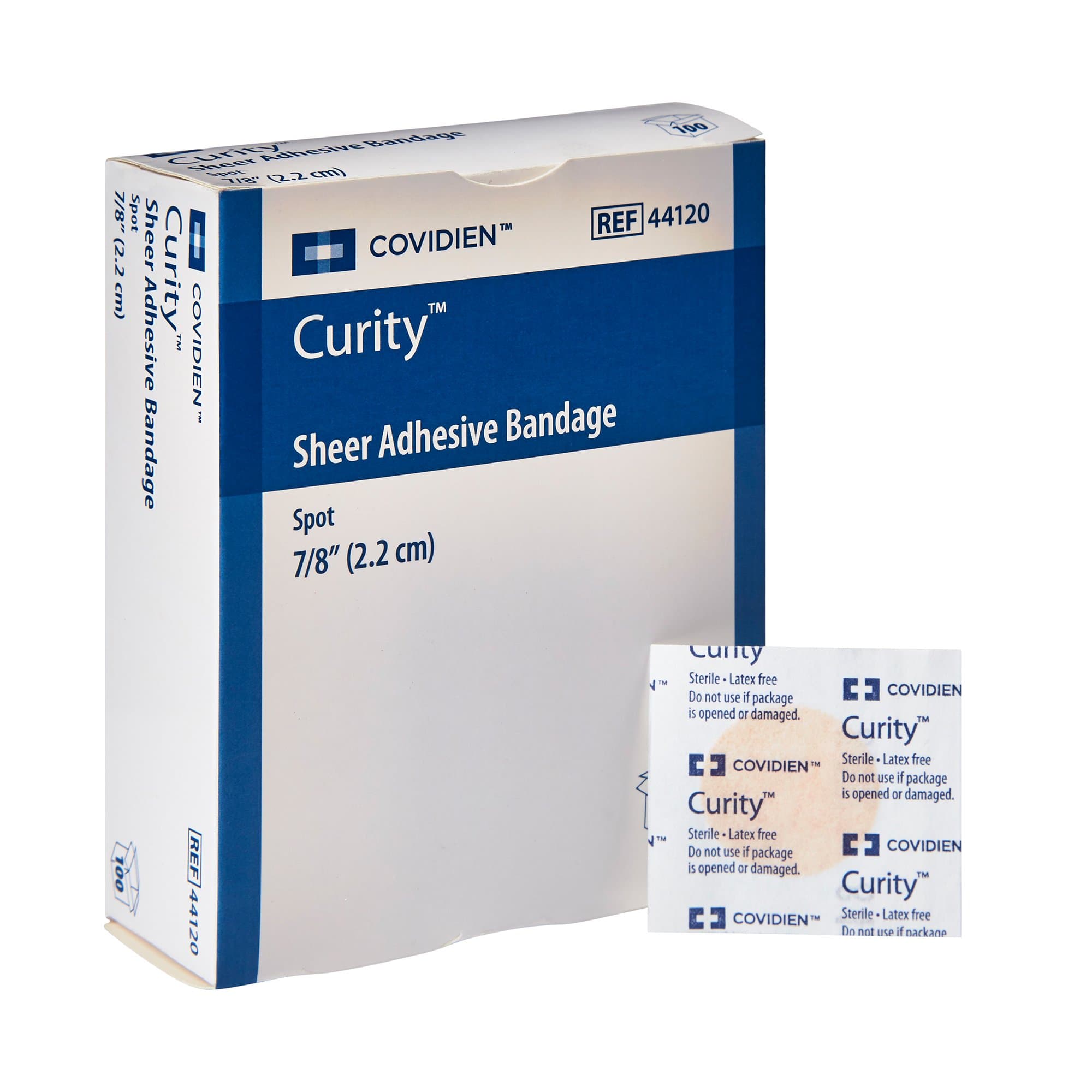 Picture of CurityTM Sheer Adhesive Spot Bandage, 7/8-Inch Diameter