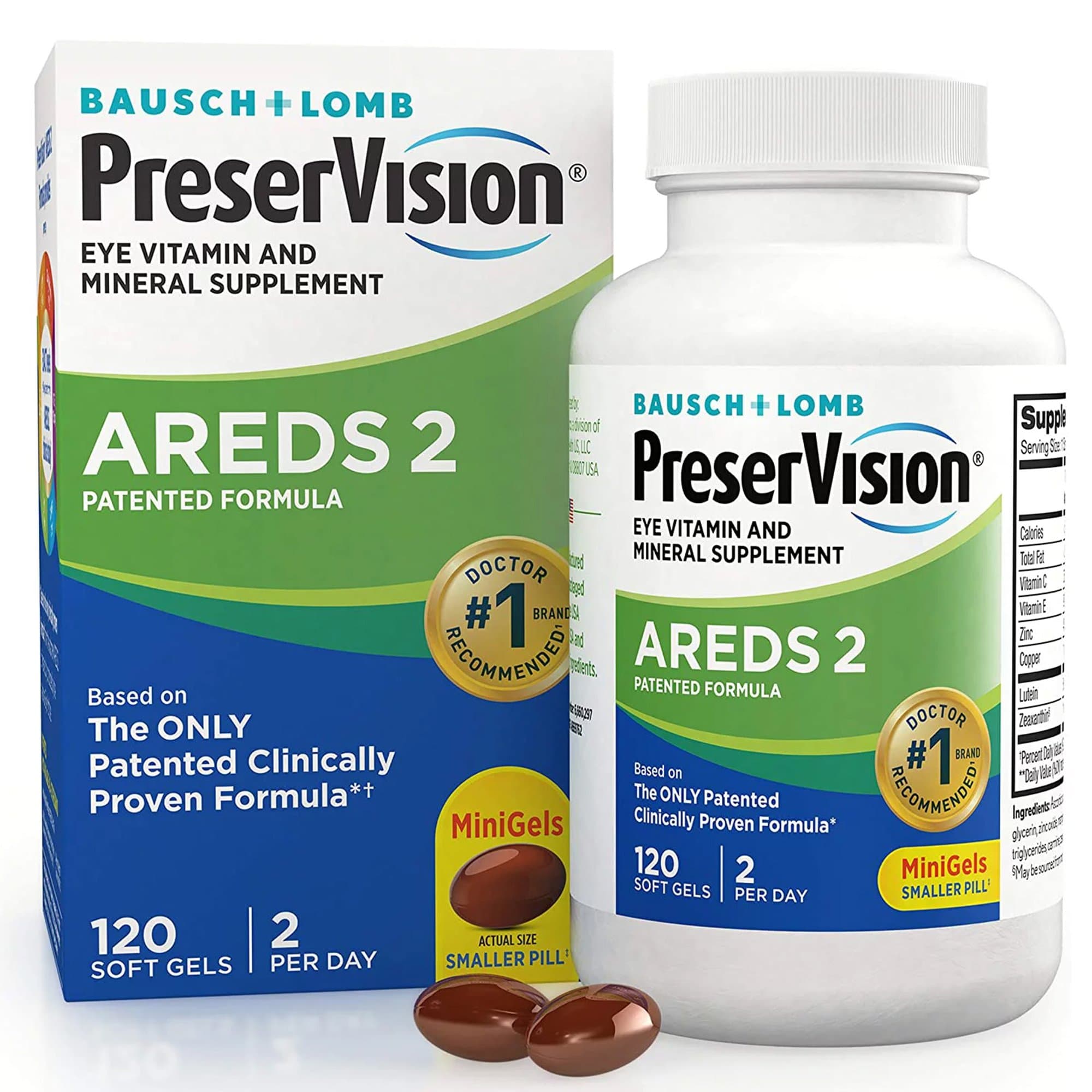 Picture of PreserVision Areds 2 Ascorbic Acid / Vitamin E Eye Supplement
