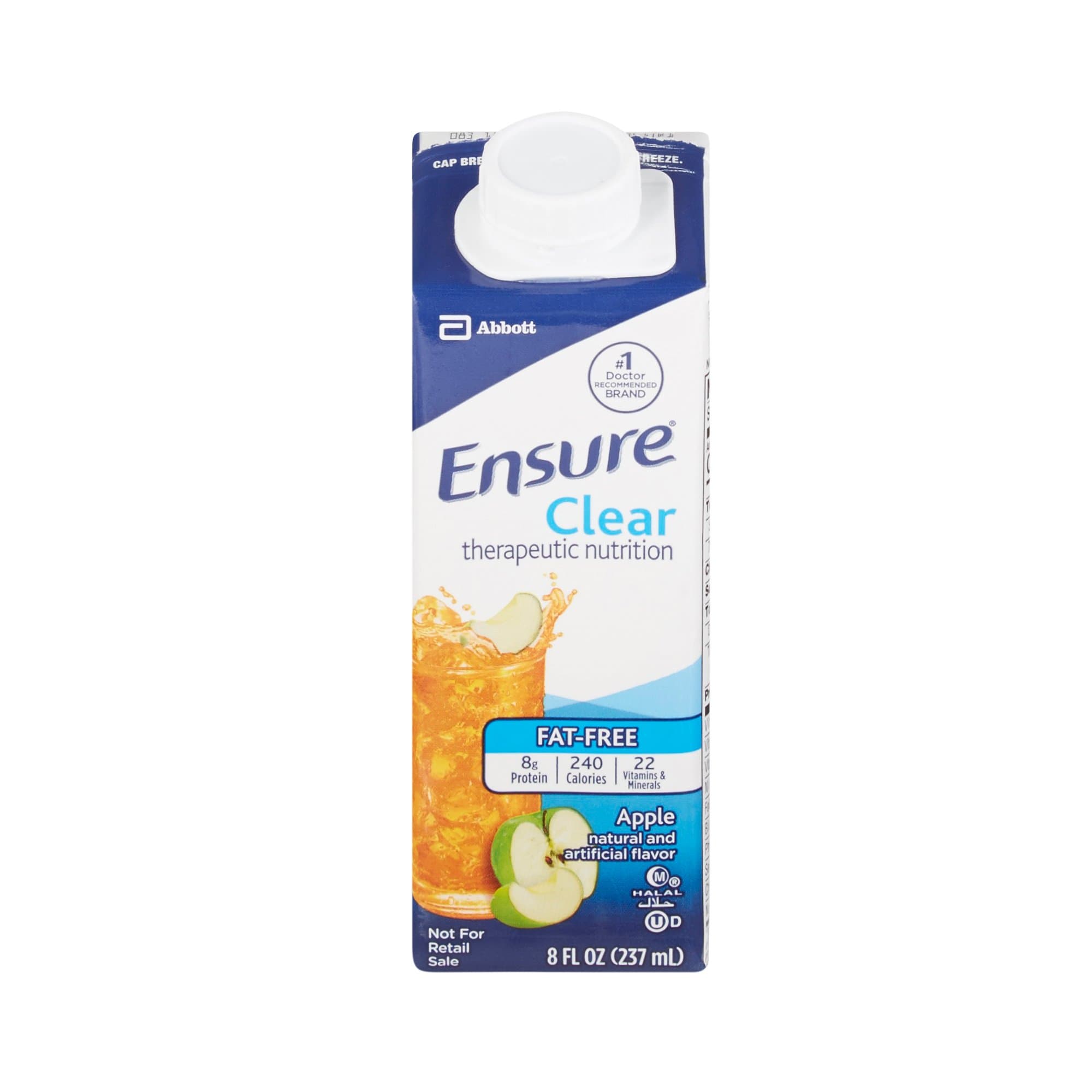 Picture of Ensure Clear Therapeutic Nutrition, Apple, 8-ounce carton