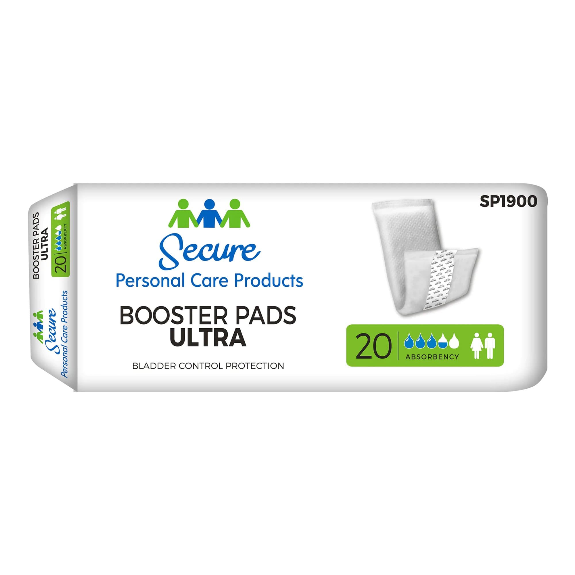 Picture of Secure Booster Pad Ultra Moderate Extra Incontinence Booster Pad, 13-Inch Length