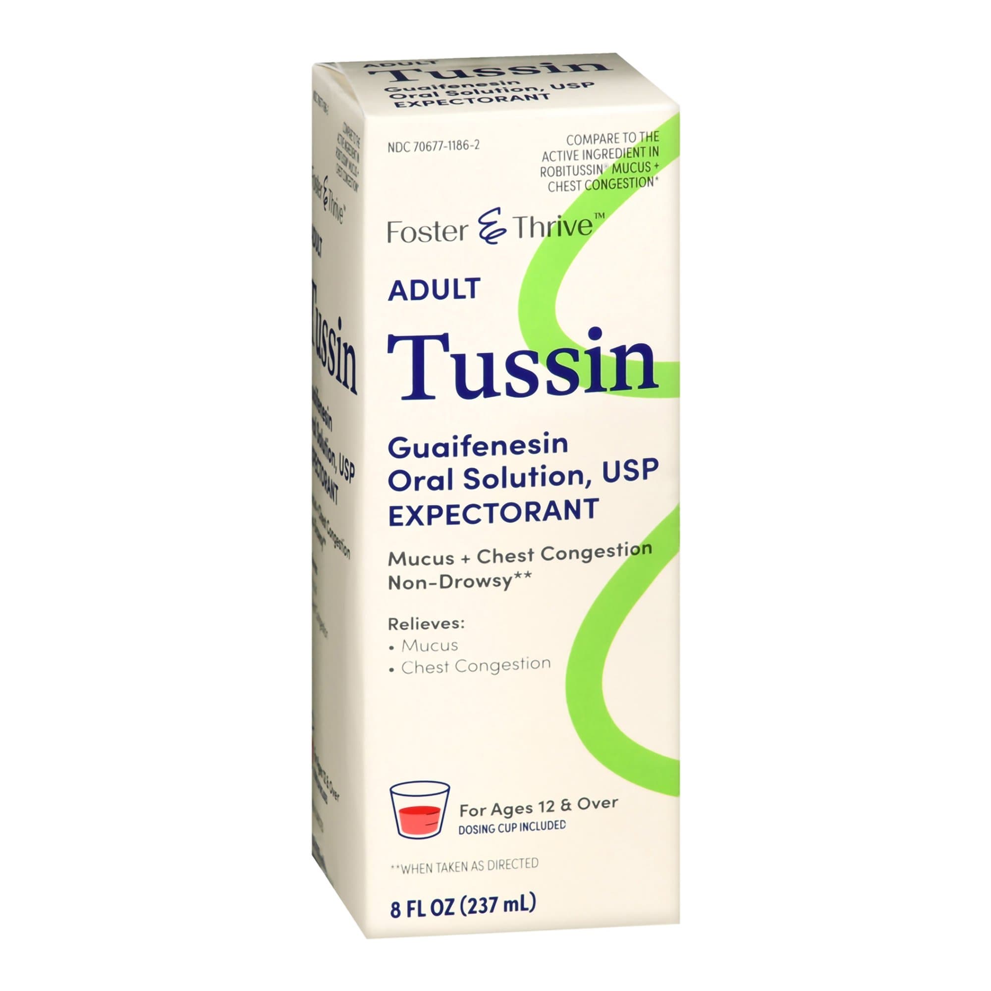 Picture of Thrive & FosterTM Adult Tussin Guaifenesin Oral Solution, USP