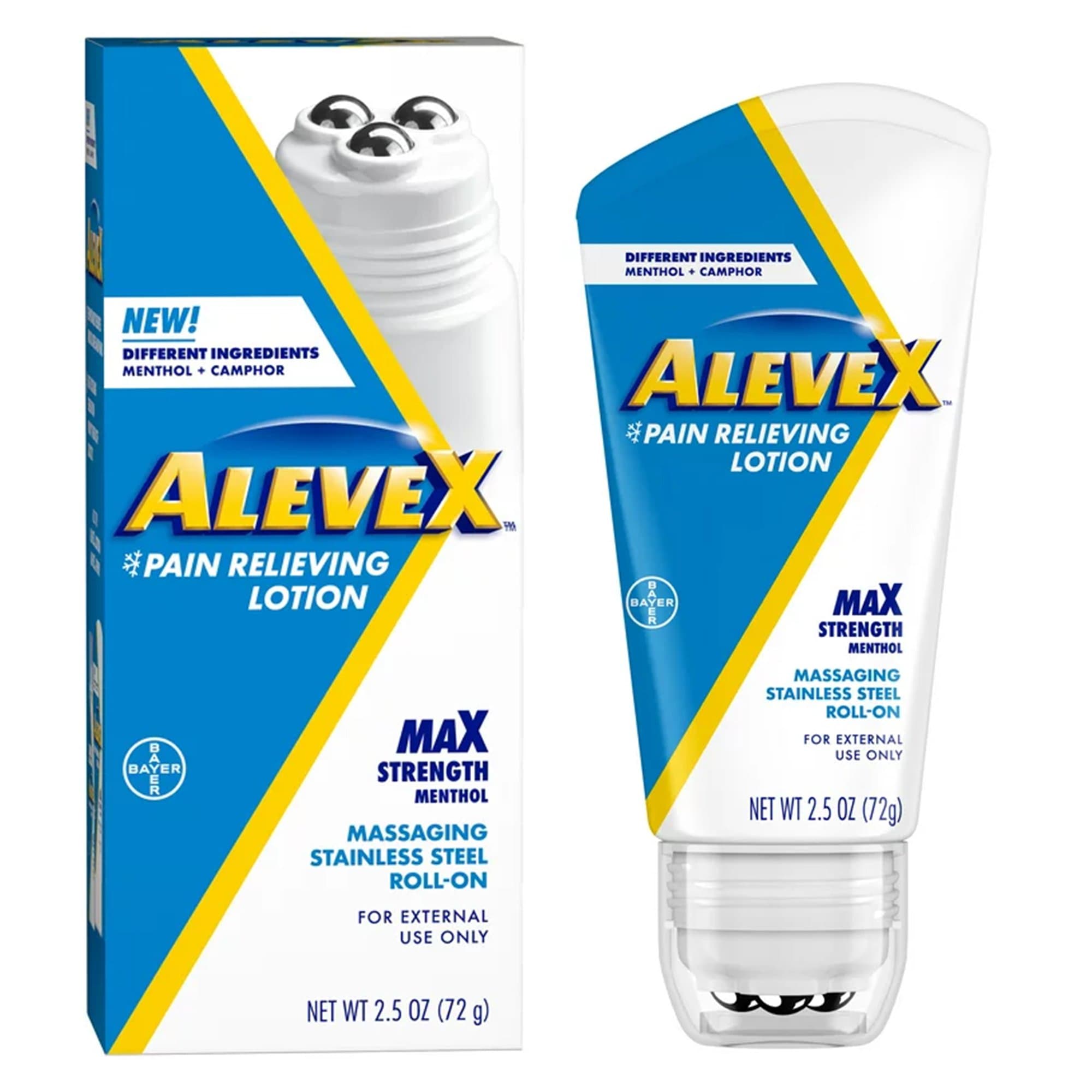 Picture of Aleve X Pain Relieving Lotion Max Strength Menthol, 212-ounce roll-on bottle