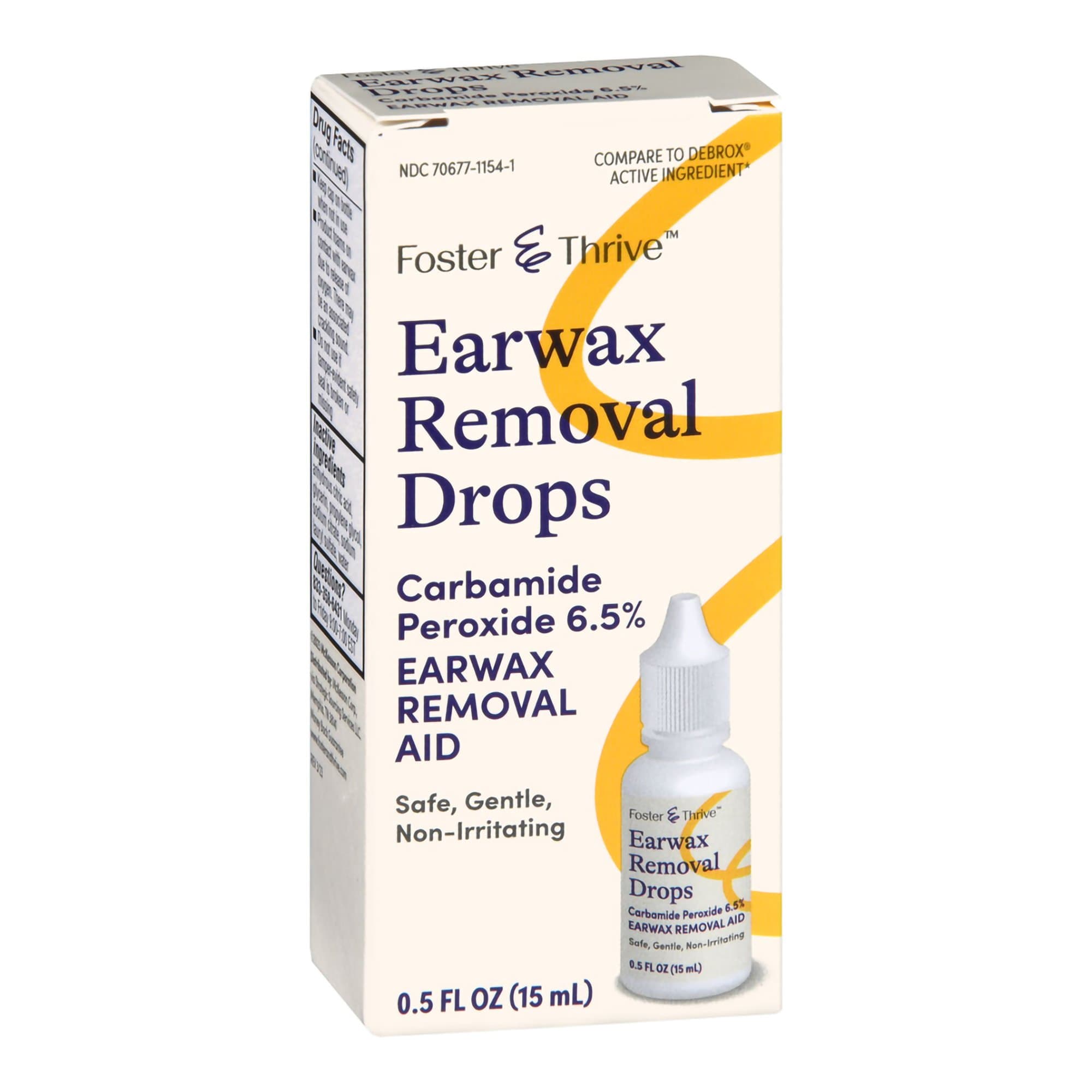 Picture of Foster & ThriveTM Earwax Removal Drops Carbamide Peroxide 6.5%, 0.5 Ounce