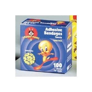 Picture of Looney TunesTM Adhesive Spot Bandage, 7/8 Inch Round