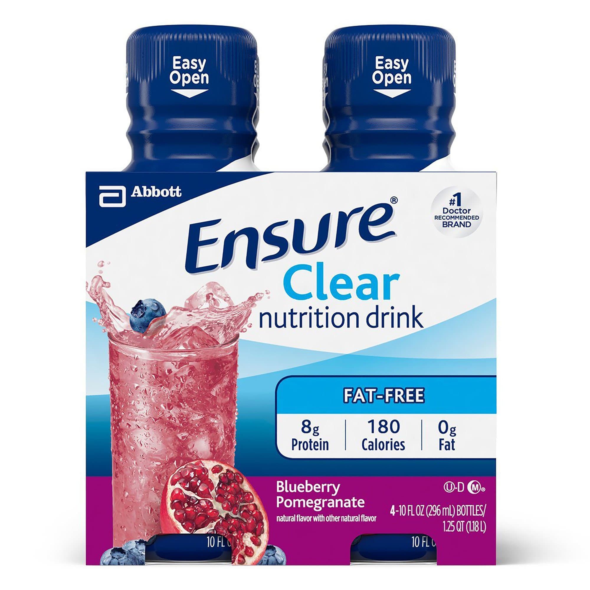 Picture of Ensure Clear Therapeutic Nutrition, Blueberry Pomegranate, 10-ounce bottle