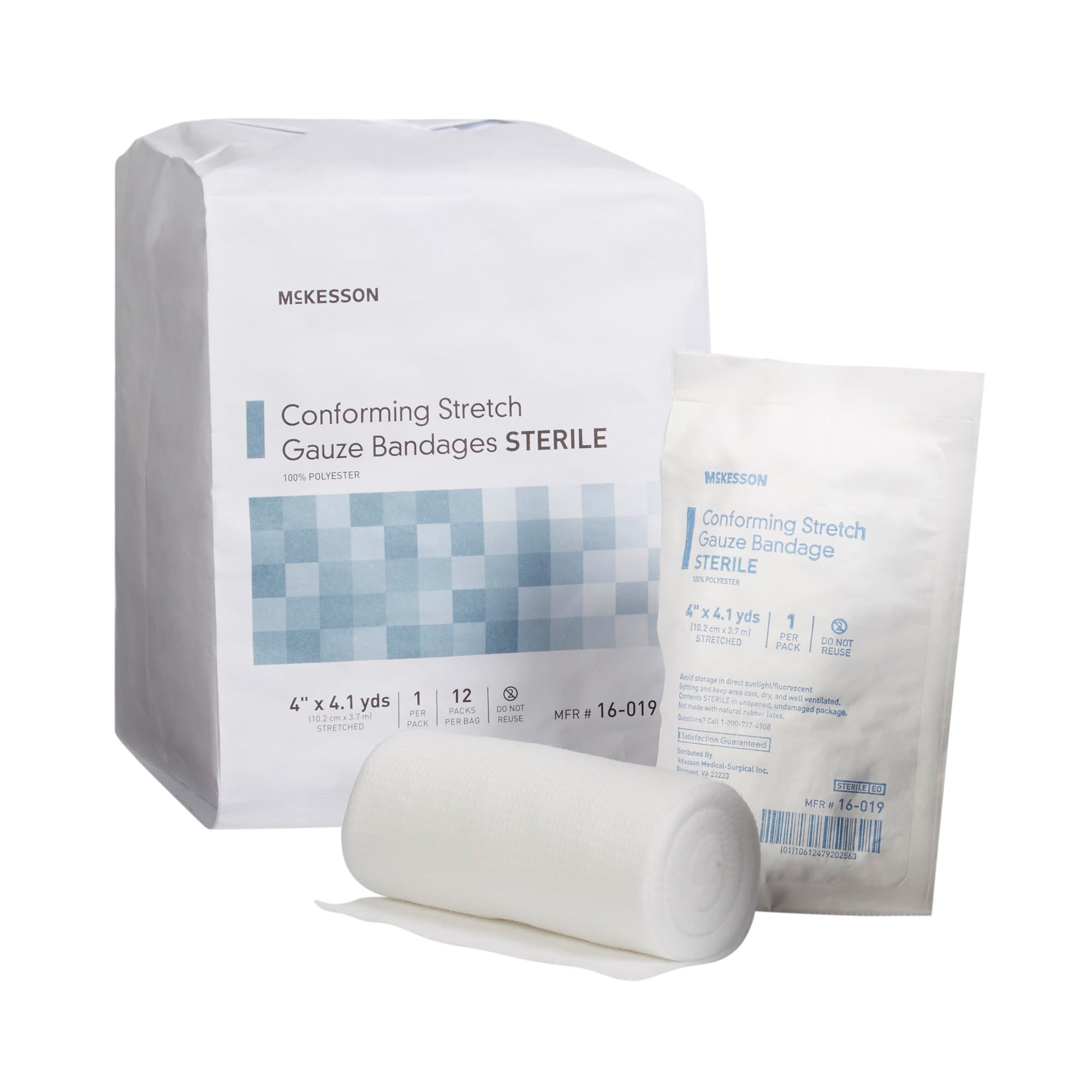 Picture of McKesson Sterile Conforming Bandage, 4 Inch x 4-1/10 Yard