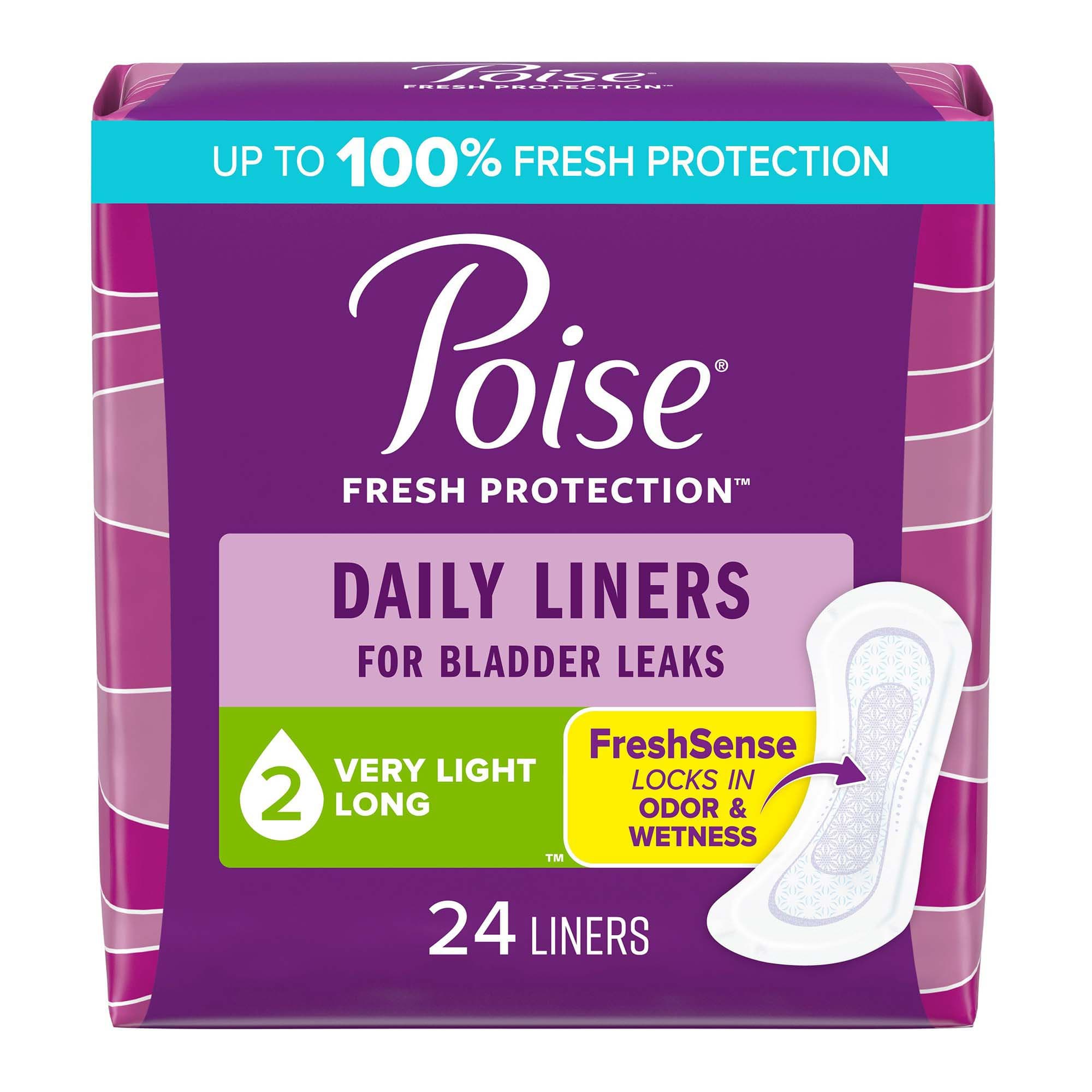 Picture of Poise Bladder Control Pads for Women, Light Absorbency, 8.5-Inch