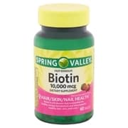 Picture of Spring Valley Fast-Dissolve Biotin Tablets, 10,000 mcg, 60 count