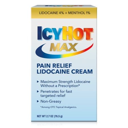 Picture of Icy Hot Maximum Strength Pain Relief Numbing Lidocaine Cream, 2.7oz