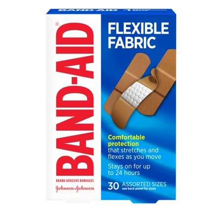 Picture of Band-Aid Brand Flexible Fabric Adhesive Bandages, Assorted, 30 Count