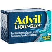 Picture of Advil Liqui-Gels (20 Count) Pain Reliever / Fever Reducer Liquid Filled Capsule, 200mg Ibuprofen, Temporary Pain Relief