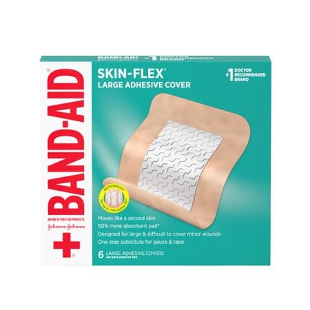 Picture of Band-Aid Skin-Flex Adhesive Covers, L, 6ct