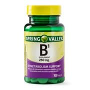 Picture of Spring Valley Vitamin B1 Tablets, 250 mg, 100 Ct