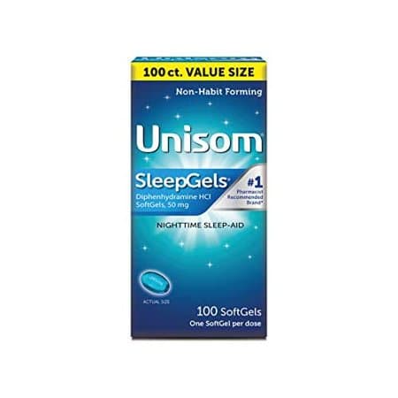 Picture of Unisom SleepGels SoftGels (100 Ct), Sleep-Aid, Diphenhydramine HCI