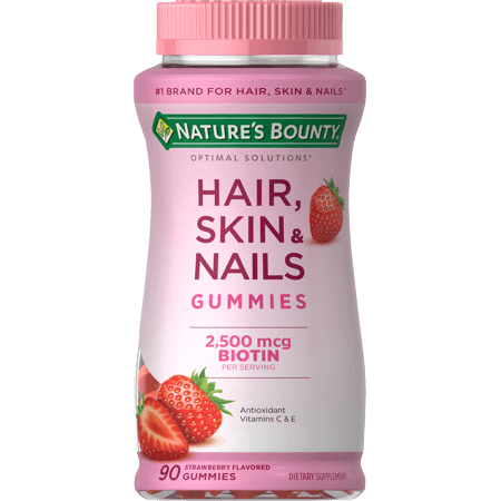 Picture of Nature's Bounty Hair, Skin and Nail Vitamin Gummies with Biotin, 2500mcg, 90ct