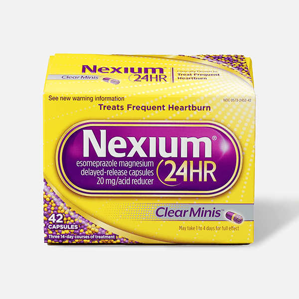 Picture of Nexium Clearminis 24HR Acid Reducer Capsules With Esomeprazole Magnesium - 42 Count
