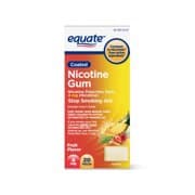 Picture of Equate Coated Nicotine Gum, Fruit Flavor, 4 mg, 20 Count