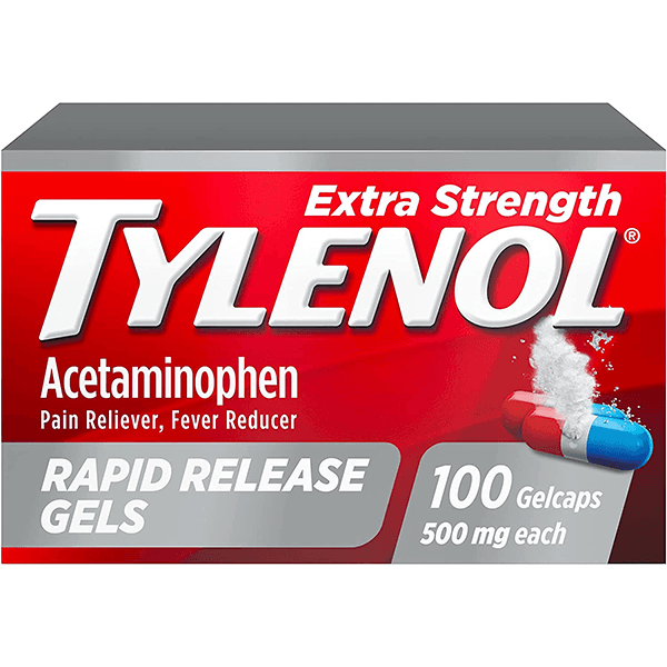 Picture of Tylenol Extra Strength Acetaminophen Rapid-Release Gels, 500mg, 100ct