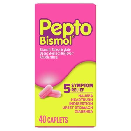 Picture of Pepto Bismol Upset Stomach and Diarrhea Relief Caplets, 40ct