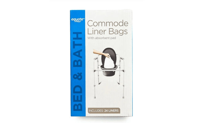 Picture of Equate Commode Liner Bags with Absorbent Pad, 24ct