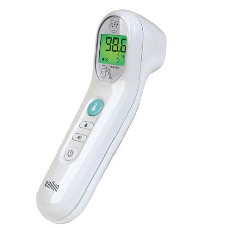 Picture of Braun No Touch 3-In-1 Digital Thermometer, BNT100US, White