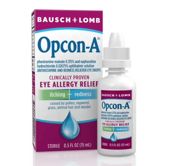 Picture of Opcon-A Eye Allergy Relief Drops for Itchy Red Eye Relief with Antihistamine & Redness Reliever, 0.5 fl oz