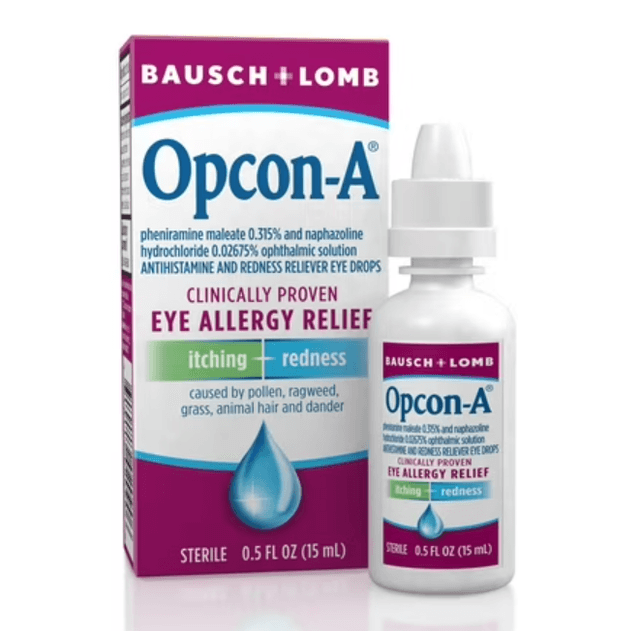 Picture of Opcon-A Eye Allergy Relief Drops for Itchy Red Eye Relief with Antihistamine & Redness Reliever, 0.5 fl oz