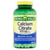 Picture of Spring Valley Calcium Citrate Supplement Tablets, 600mg, 300ct
