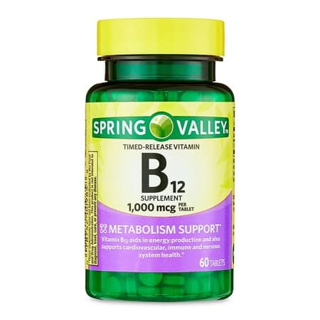 Picture of Spring Valley Timed-Release Vitamin B12 Tablets, 1,000 mcg, 60 Count