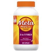 Picture of Metamucil 3-in-1 Psyllium Husk Fiber Supplement Capsules, 300ct