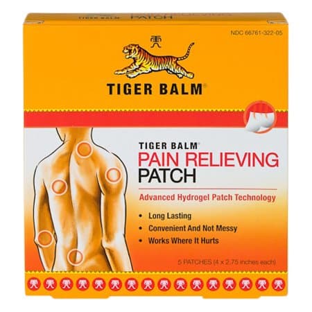 Picture of Tiger Balm Pain Relieving Patches, 4" x 2.75", 5ct
