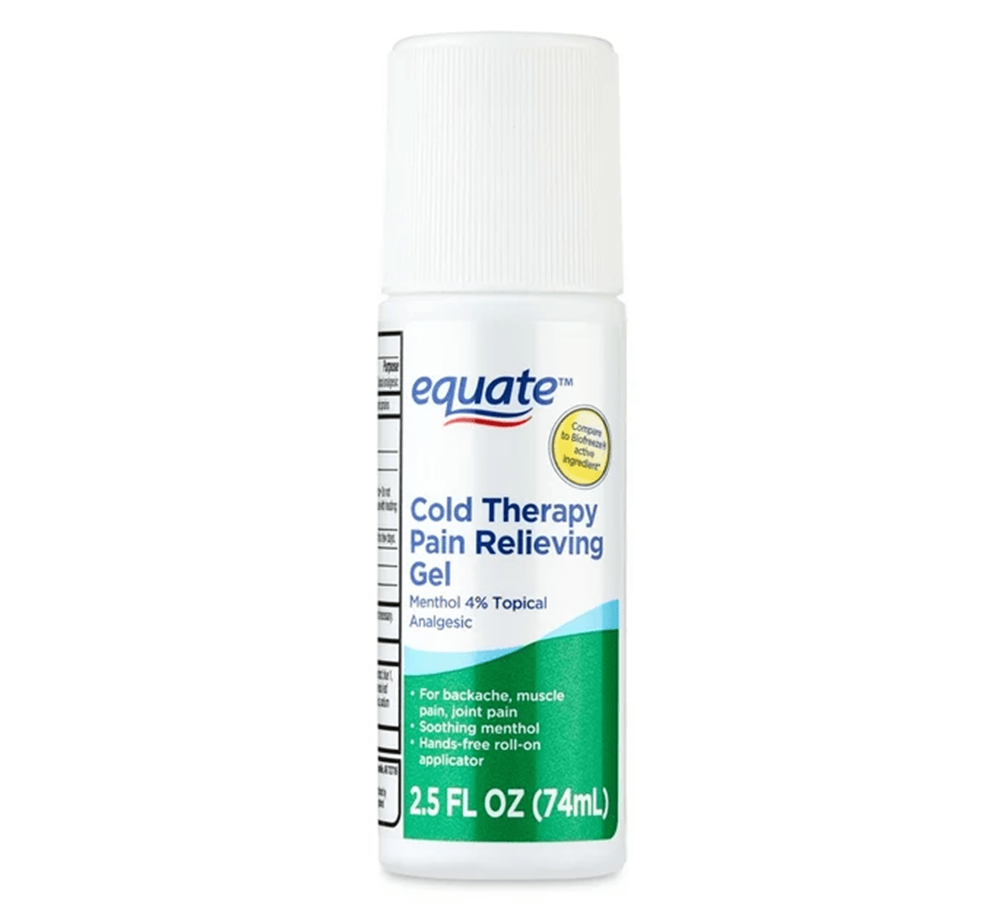 Picture of Equate Cold Therapy Pain Relieving Menthol 4% Roll On Gel, 2.5fl oz