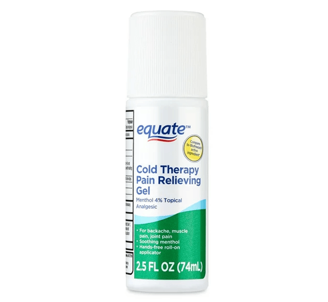Picture of Equate Cold Therapy Pain Relieving Menthol 4% Roll On Gel, 2.5fl oz