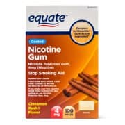 Picture of Equate Coated Nicotine Gum, Cinnamon Rush Flavor, 4 mg, 100 Count