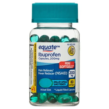 Picture of Equate Ibuprofen Mini Softgel Capsules, 200 mg, 80 Count