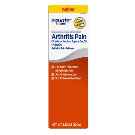 Picture of Equate Arthritis Pain Relieving Gel, Diclofenac Sodium Gel 1%, 3.53oz