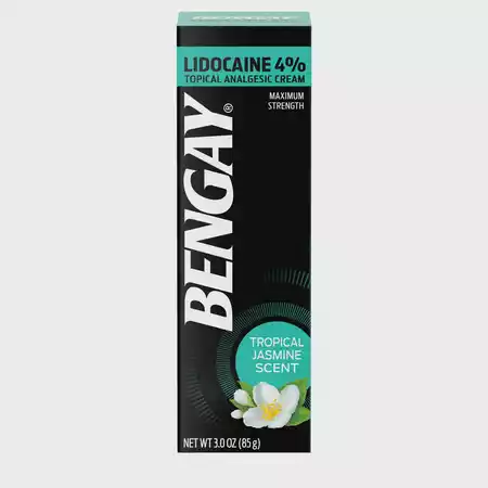 Picture of Bengay Pain Relieving Lidocaine Cream, Tropical Jasmine, 3 oz