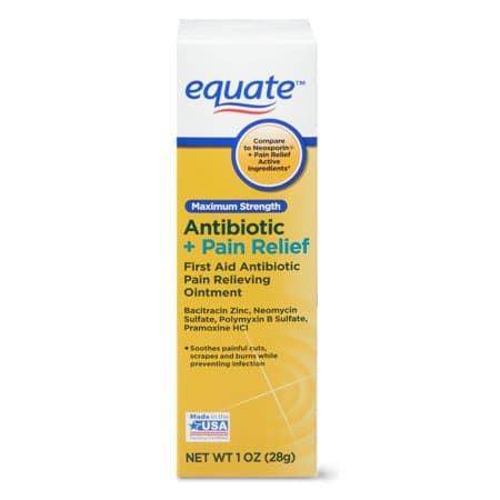Picture of Equate Maximum Strength Antibiotic and Pain Relief Ointment, 1oz