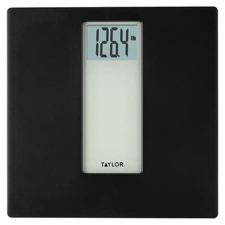 Picture of Taylor Digital Battey Powered Body Weight Scale, 400lb Capacity, Black/Grey