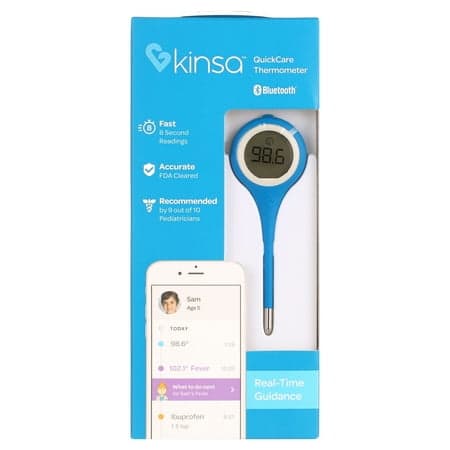 Picture of Kinsa Quick Care Bluetooth Smart Oral Thermometer for Fever