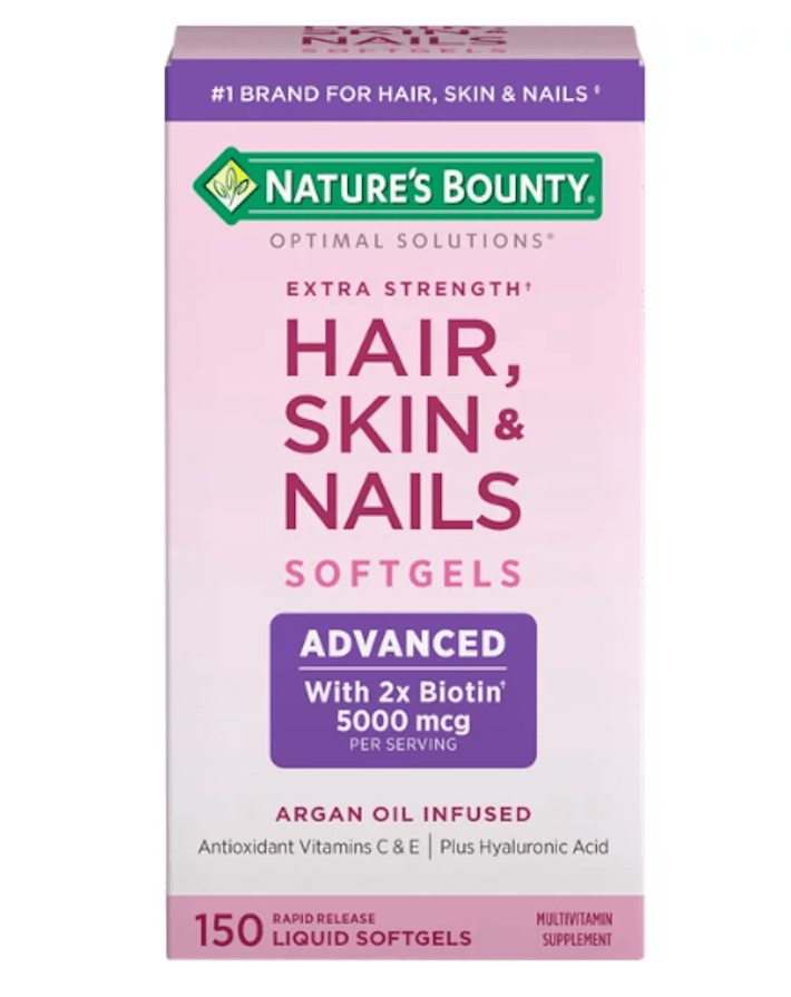 Picture of Nature's Bounty Optimal Solutions Advanced Hair, Skin and Nail Softgels, 150ct