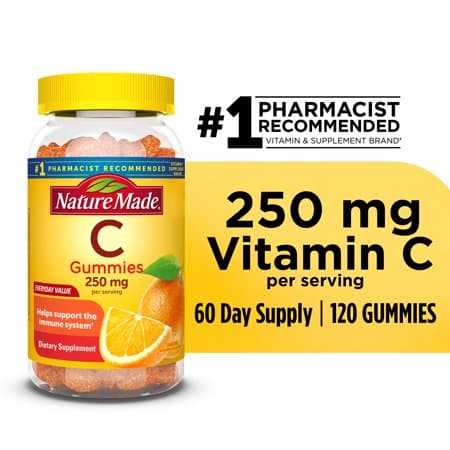 Picture of Nature Made Vitamin C 250 mg Per Serving Gummies, Dietary Supplement, 120 Count