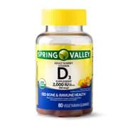 Picture of Spring Valley Vitamin D3 Gummy, 2000 IU, 80 Ct