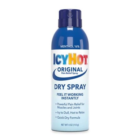 Picture of Icy Hot Original Muscle and Joint Pain Relief Dry Spray with Menthol, 4oz