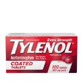 Picture of Tylenol Extra Strength Coated Tablets with Acetaminophen 500mg, 100 ct