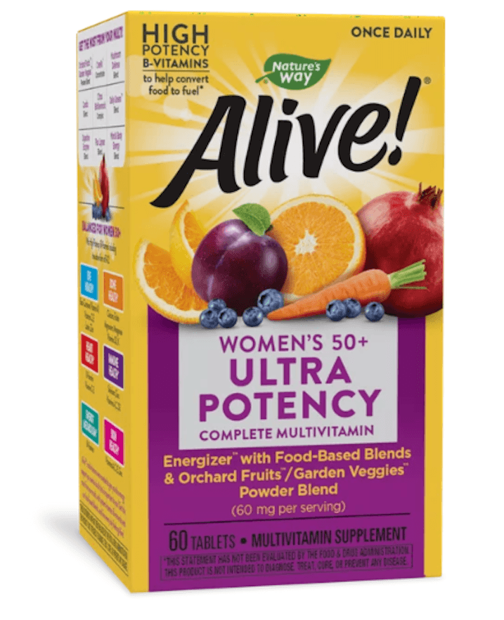 Picture of Alive! Women's 50+ Ultra Potency Complete Daily Multivitamin Tablets, 60ct