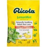 Picture of Ricola Sugar Free Lemon Mint Throat Drops | Refreshing Throat Relief & Oral Anesthetic, 19 Count